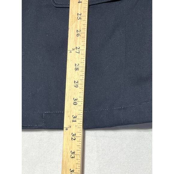 LL Bean Mens Cotton Blazer Jacket Size 46 Regular Navy Two Button Sport Coat - Picture 12 of 15